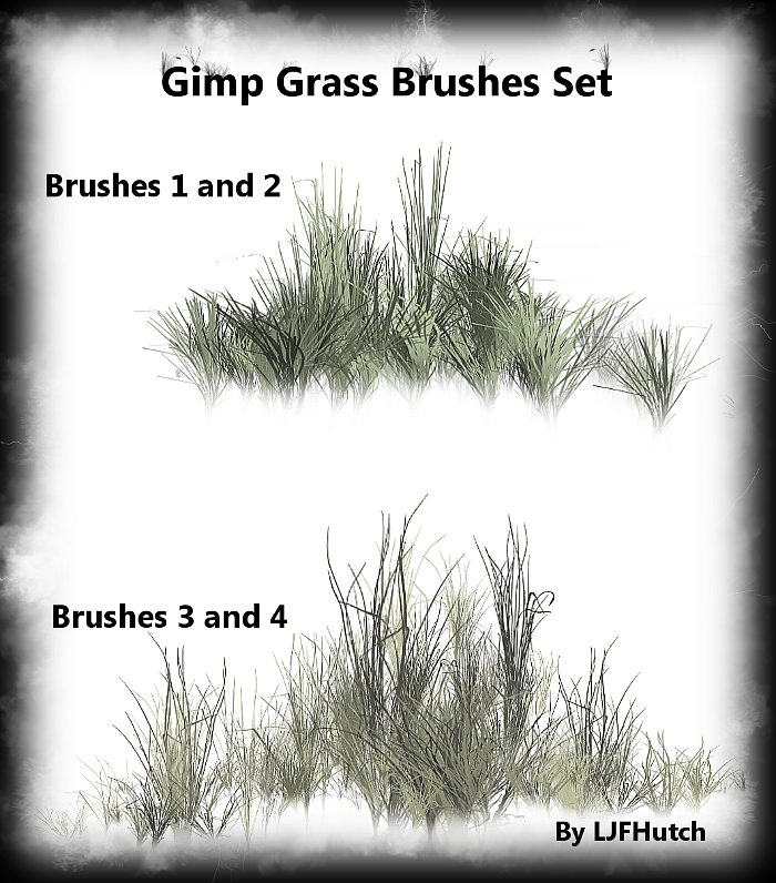 Gimp Anim. Grass Brushes Set