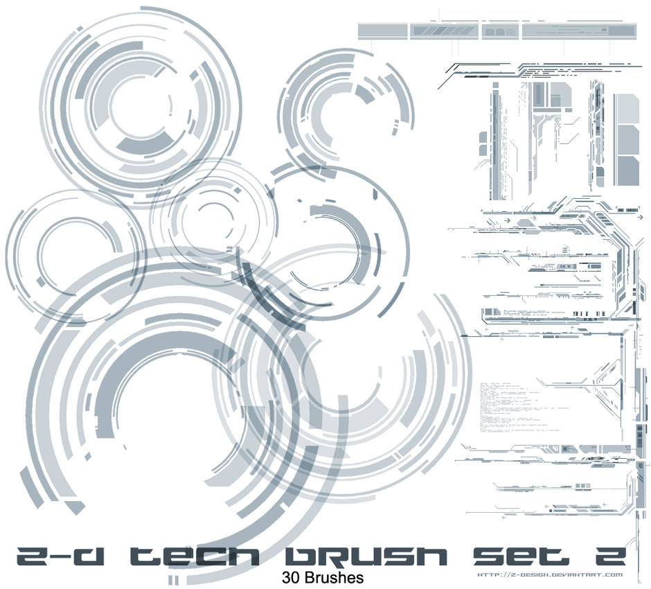 Z-design Tech brushes set v2 by z-design