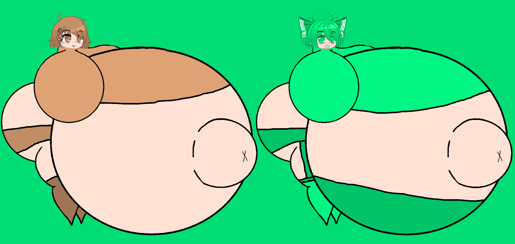 Bread and Leek Hyper Pregnant by Pigg2 on DeviantArt