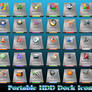 Portable HDD Dock Icons