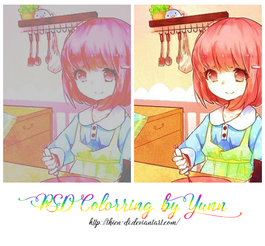 [ PSD Coloring ] #1 by Thien-Di on DeviantArt