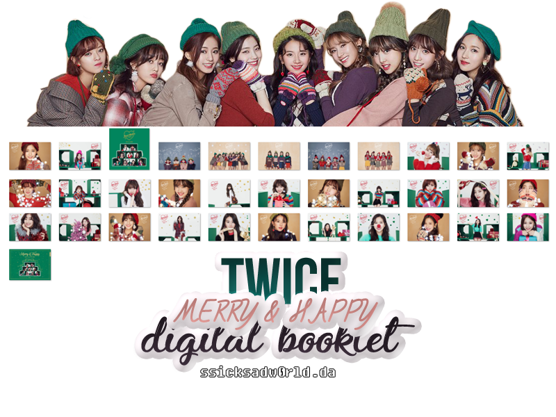 Digital Booklet Twice Merry And Happy Sw By Ssicksadw0rld On Deviantart
