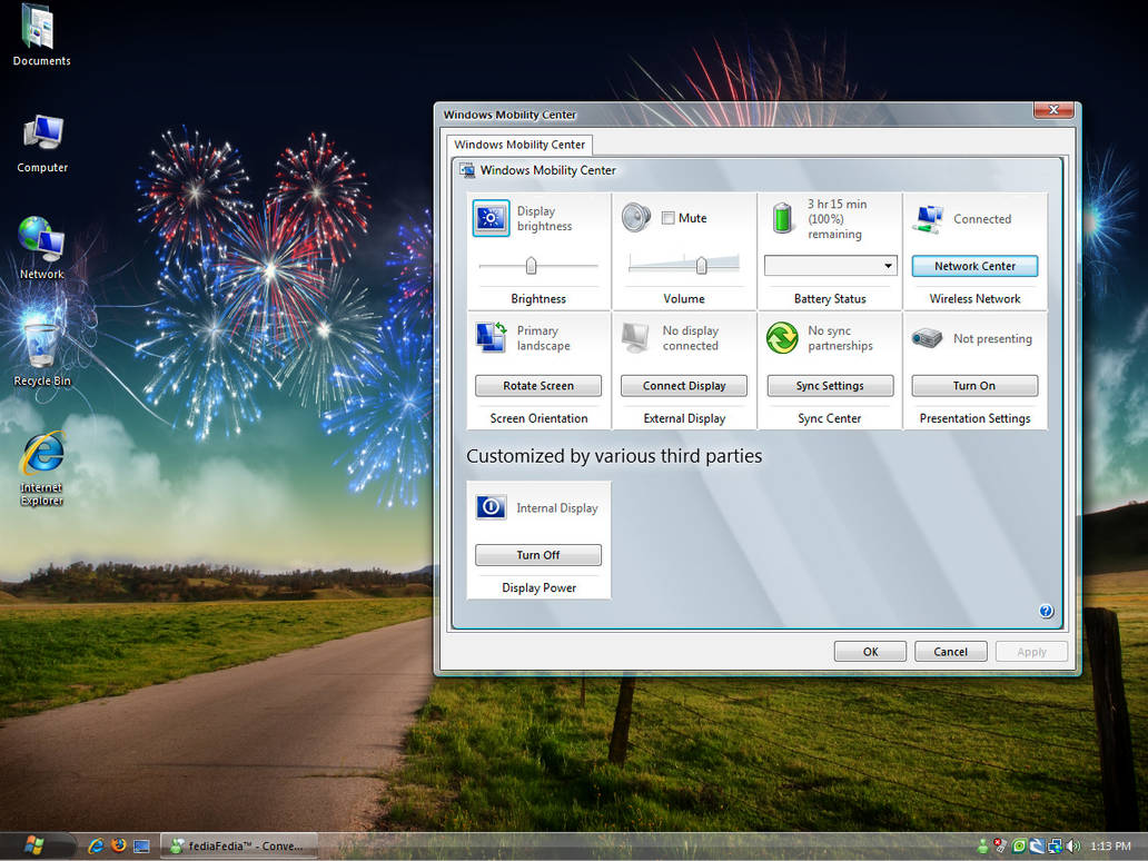 Window Modify Center Windows Mobility Center Mod by Picassa243 on DeviantArt