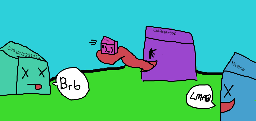 Cube Eats Cube Roblox Drawings W Friends 1 By Wollica On Deviantart - cube eat cube roblox