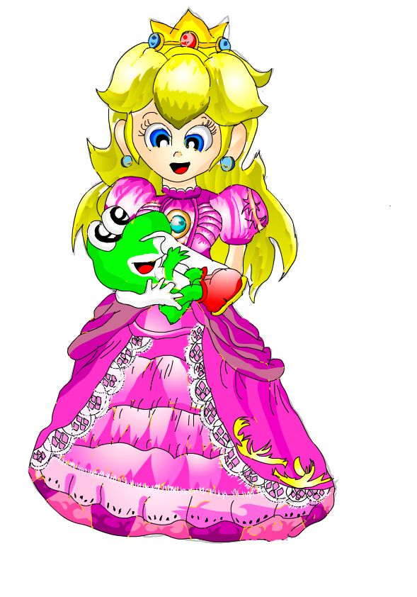 Princess Peach and Baby Yoshi