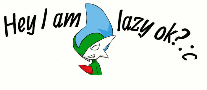 Lazy drawing of Gallade