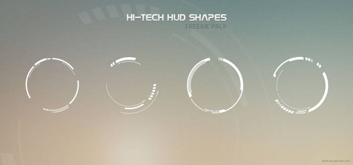 Hi-Tech HUD Shapes - Freebie Pack