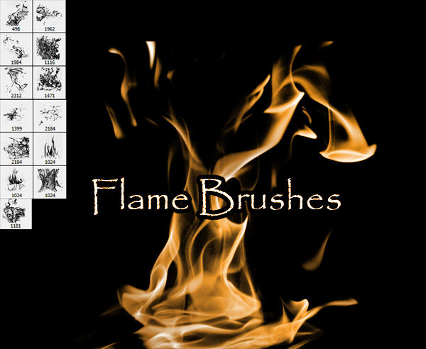 PNG pack for Flame Brushes