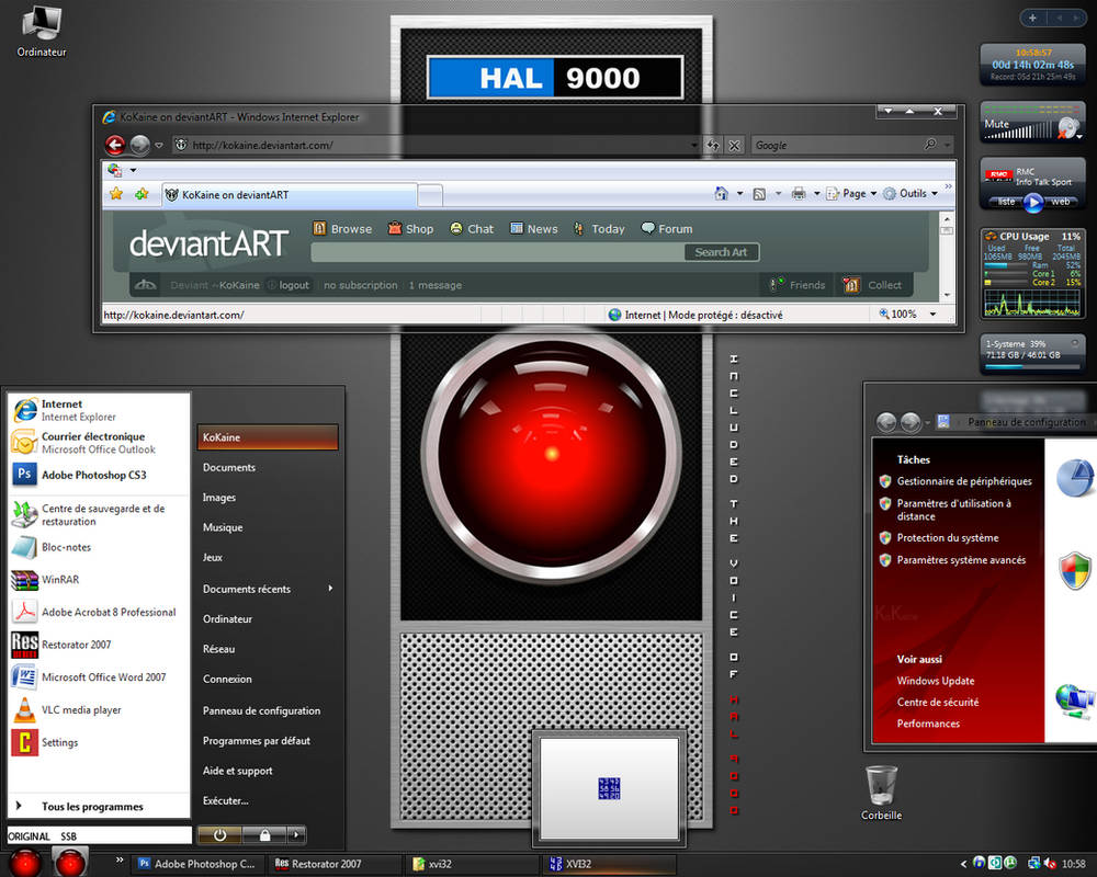Hal 9000 Desktop Theme