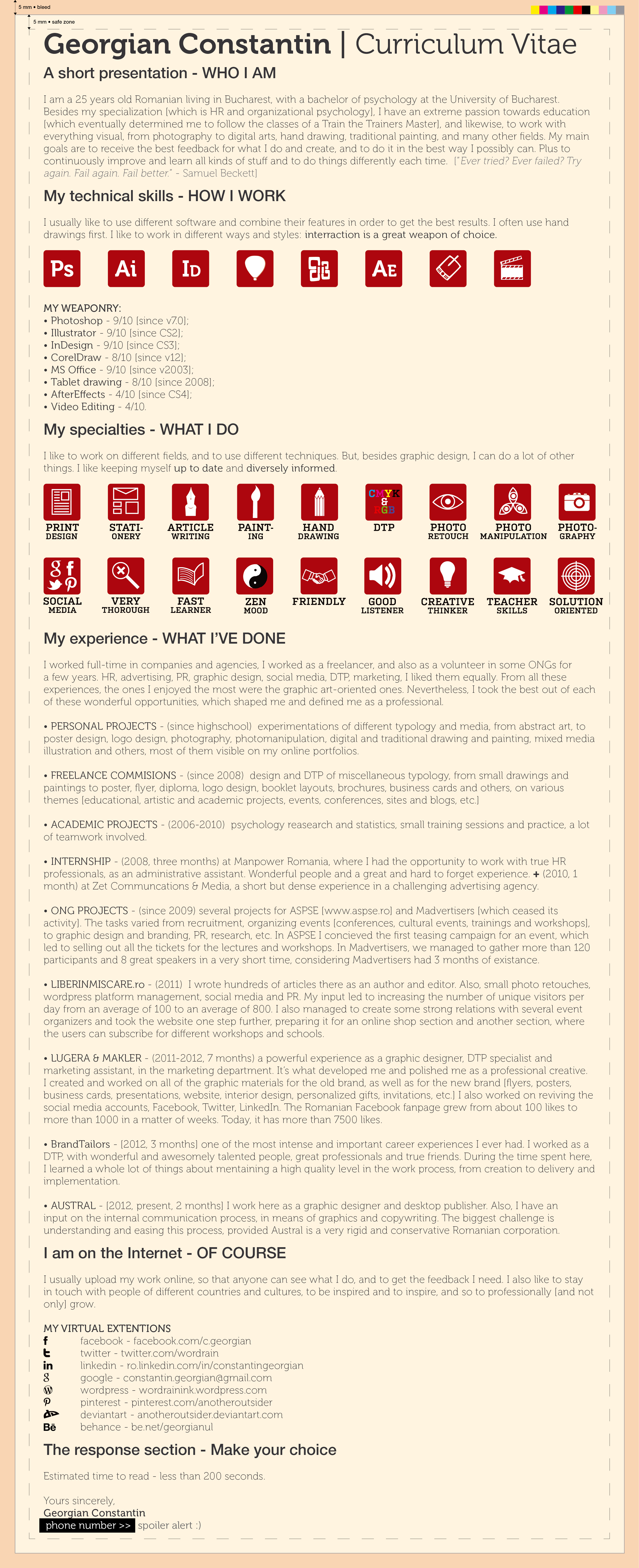 Constantin Georgian CV by Anotheroutsider