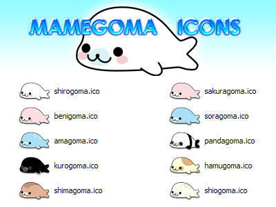 Mamegoma Icons By Tokyoraider On Deviantart