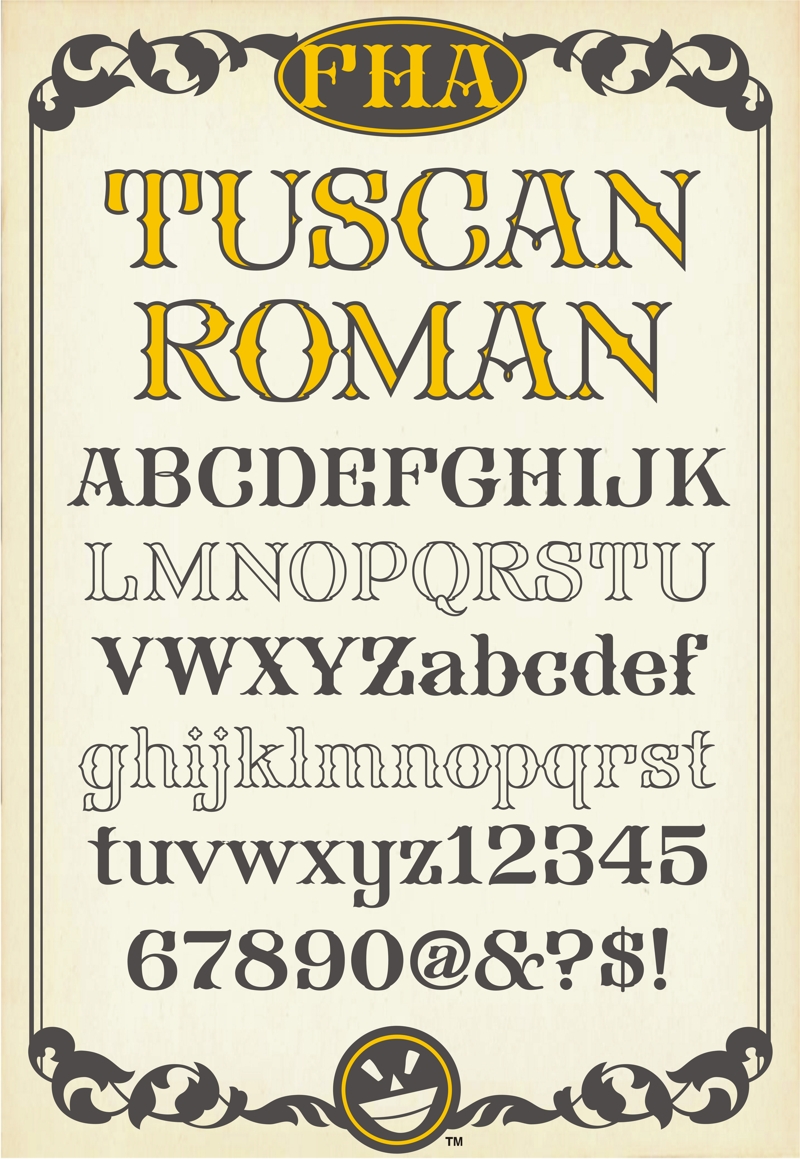 FHA Tuscan Roman NCV Font