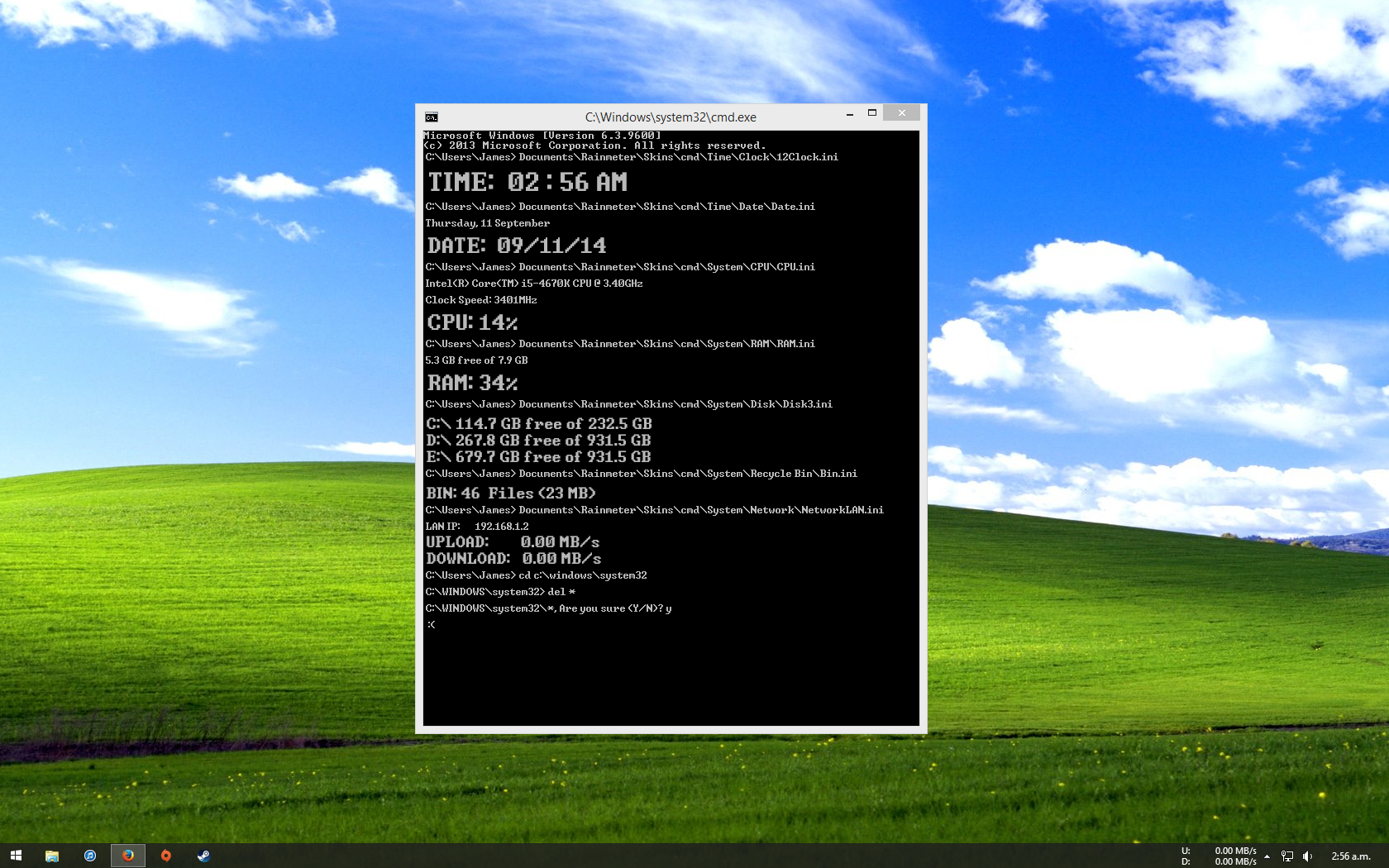 Rainmeter Skin: cmd.exe [1.0]