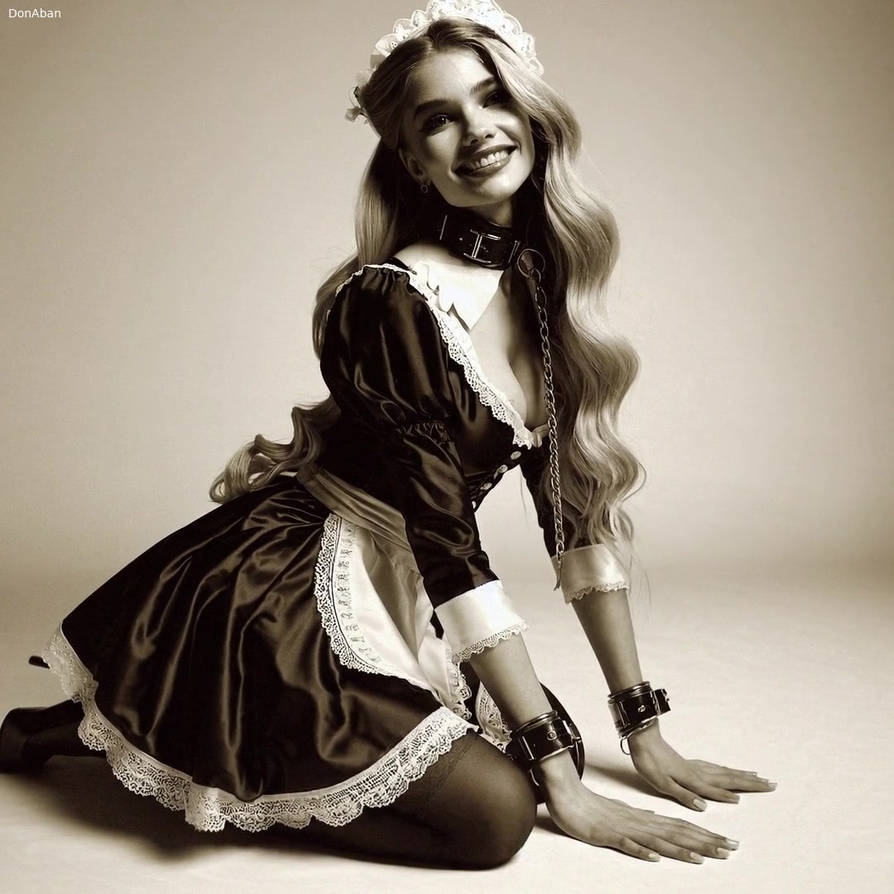 Leashed french maid by DonAban on DeviantArt