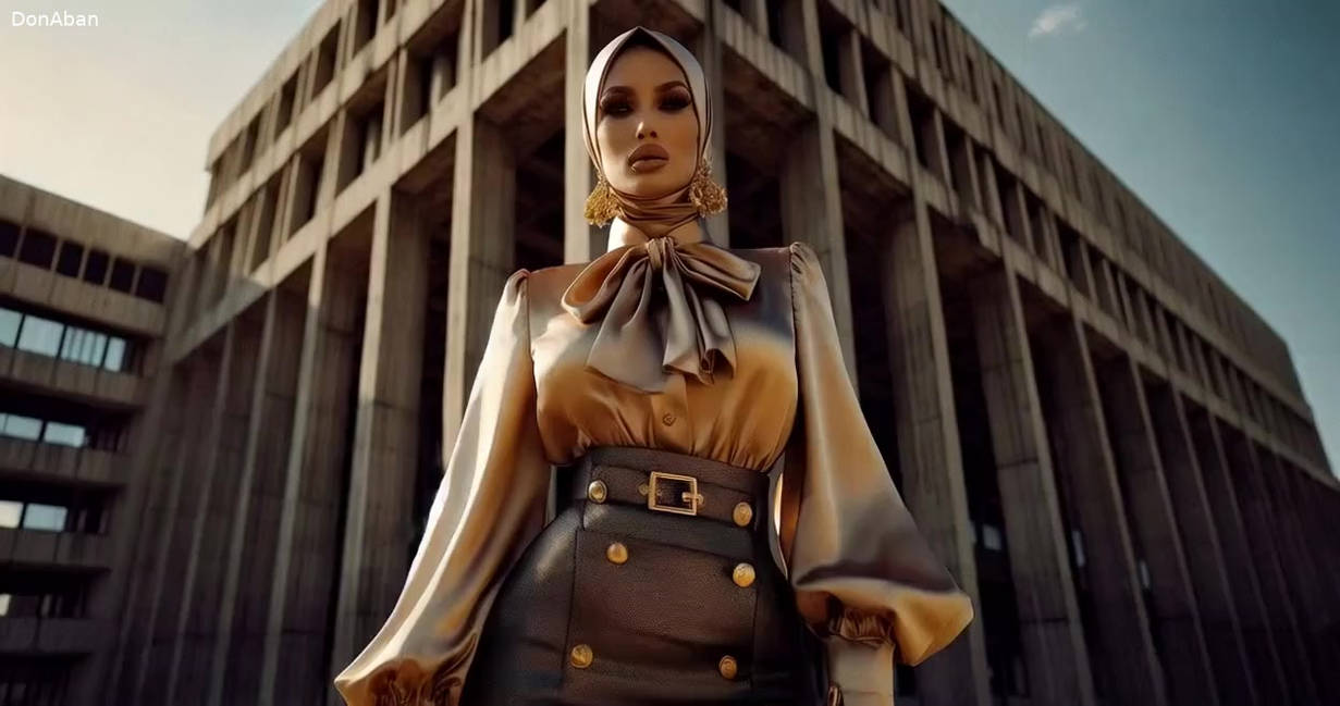 Hijab satin and blouse pose by DonAban on DeviantArt