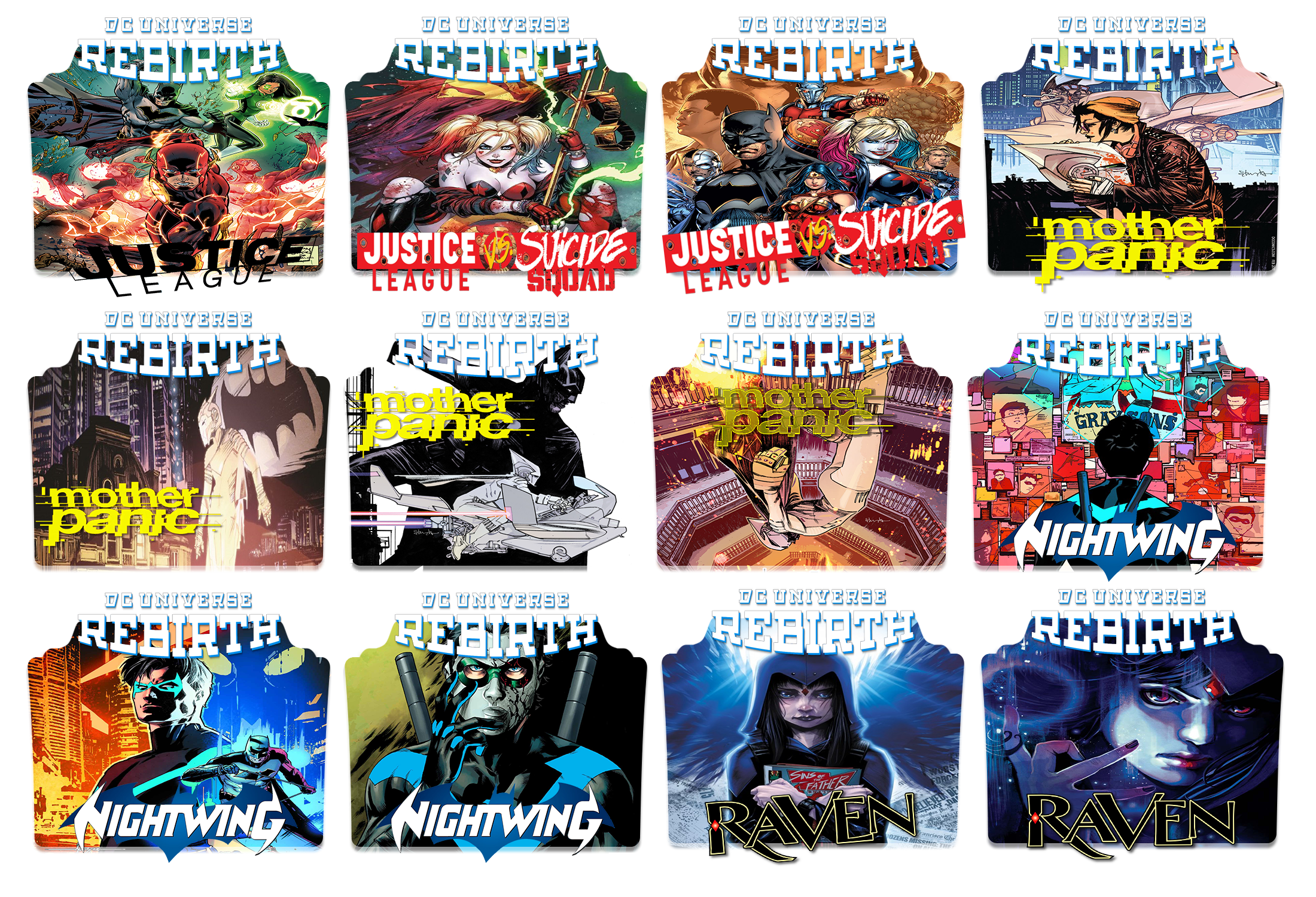 Dc Rebirth Icon Folders Pack Vol 3 By Fanatlink On Deviantart