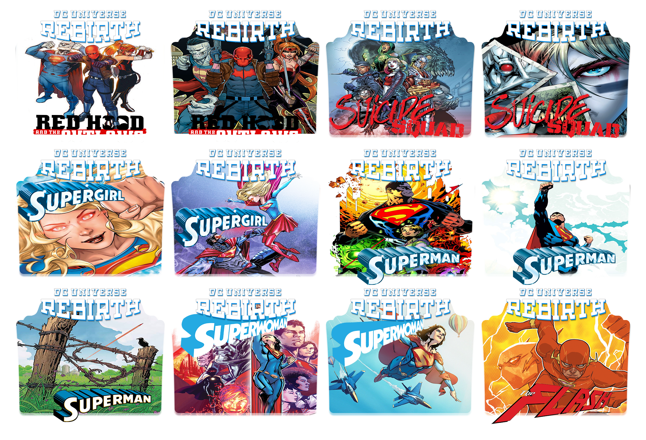 Dc Rebirth Icon Folders Pack Vol 4 By Fanatlink On Deviantart