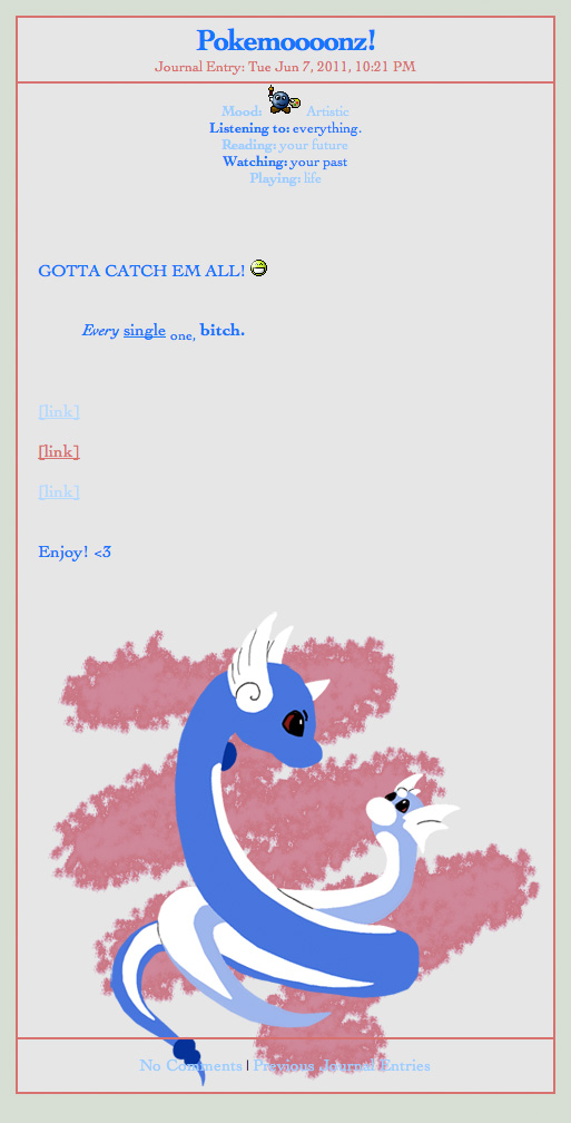 Dratini+Dragonair Journal Skin