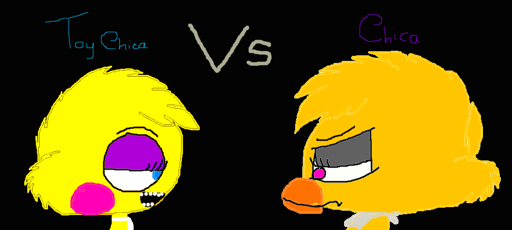 Toy Chica vs Chica by XxFnafGirlxX on DeviantArt
