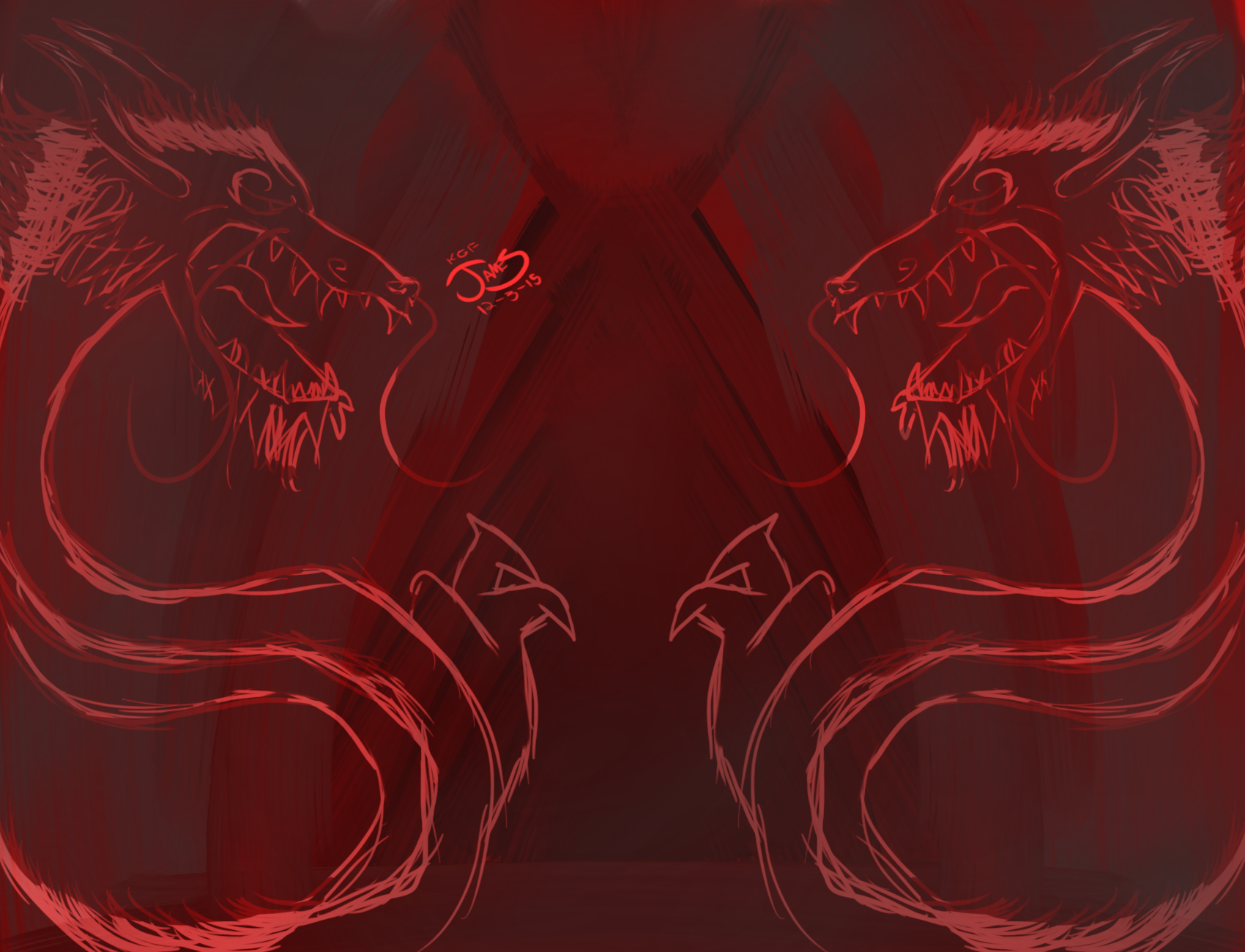 Red Dragon Background