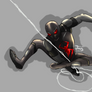Spider-Man dark suit.