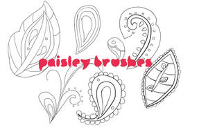 Paisley Pattern Brushes