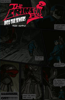 The Crimson Fly- Into the Sewers- Page Sample