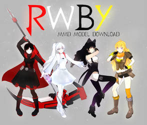 MMD- .::TEAM RWBY+DOWNLOAD::. by whimsicottsh