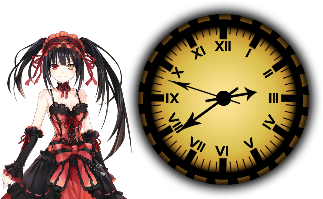 Tokisaki Kurumi Clock XWidget by Adiim on DeviantArt