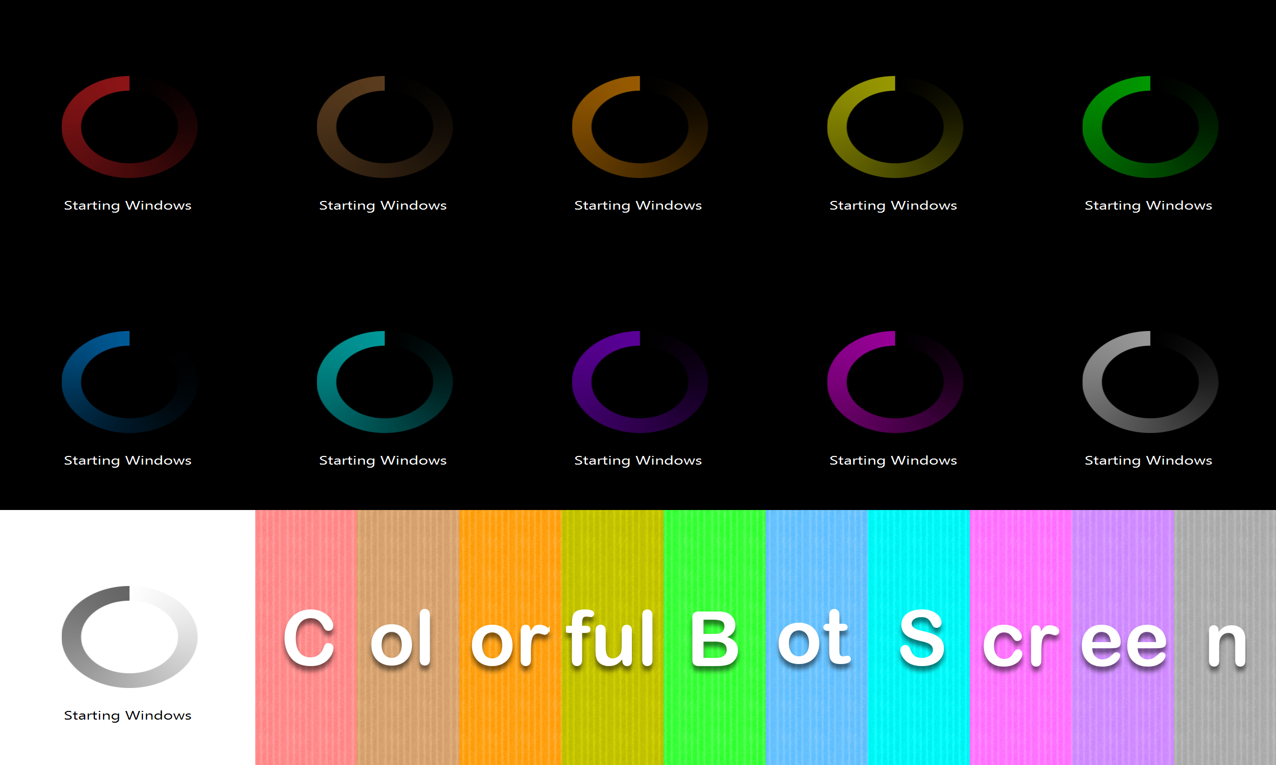 Colorful Boot Screen