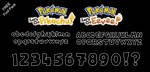Font Pack: Let's Go Pikachu and Eevee by Mucrush
