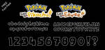 Font Pack: Let's Go Pikachu and Eevee by Mucrush