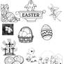 Easter Photoshop Brushes