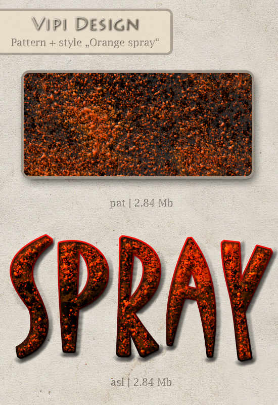 Pattern Orange spray