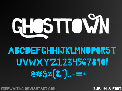 TTF FONT - GHOSTTOWN