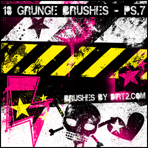 Grunge Shapes PS 7.0 Brushes