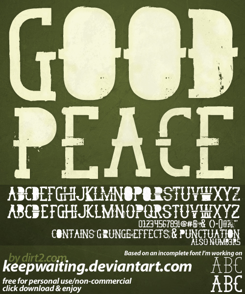 GoodPeace Free Font