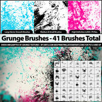 41 Grunge Brushes - PS7