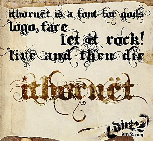 Ithornet Free Font Download