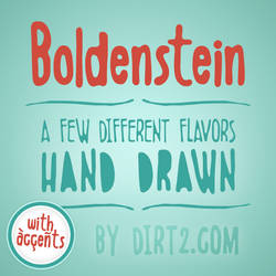 Boldenstein [4 Free Fonts] by Dirt2.com