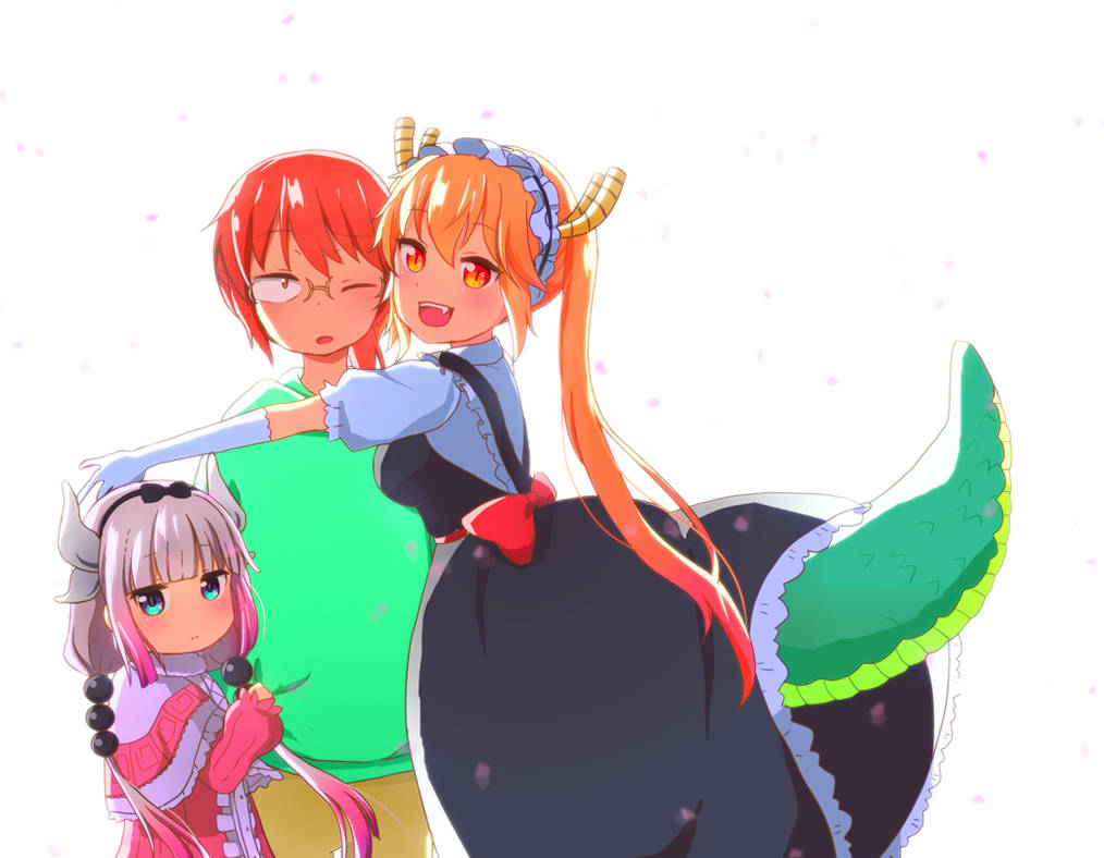 дракон горничная кобаяши. дракон горничная. горни чная дра ккон кобоя ши. горничная кобаяши. дракон госпожи кобаяси.