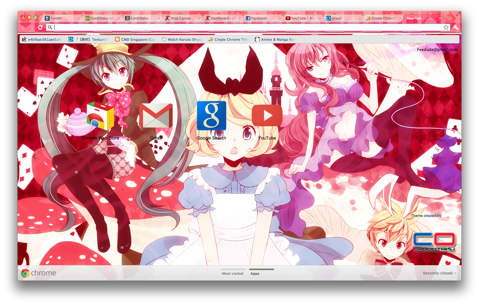 Vocaloids in Wonderland: Google Chrome