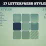 27 Letterpress Styles