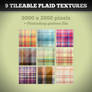 9 Tileable Plaid Textures