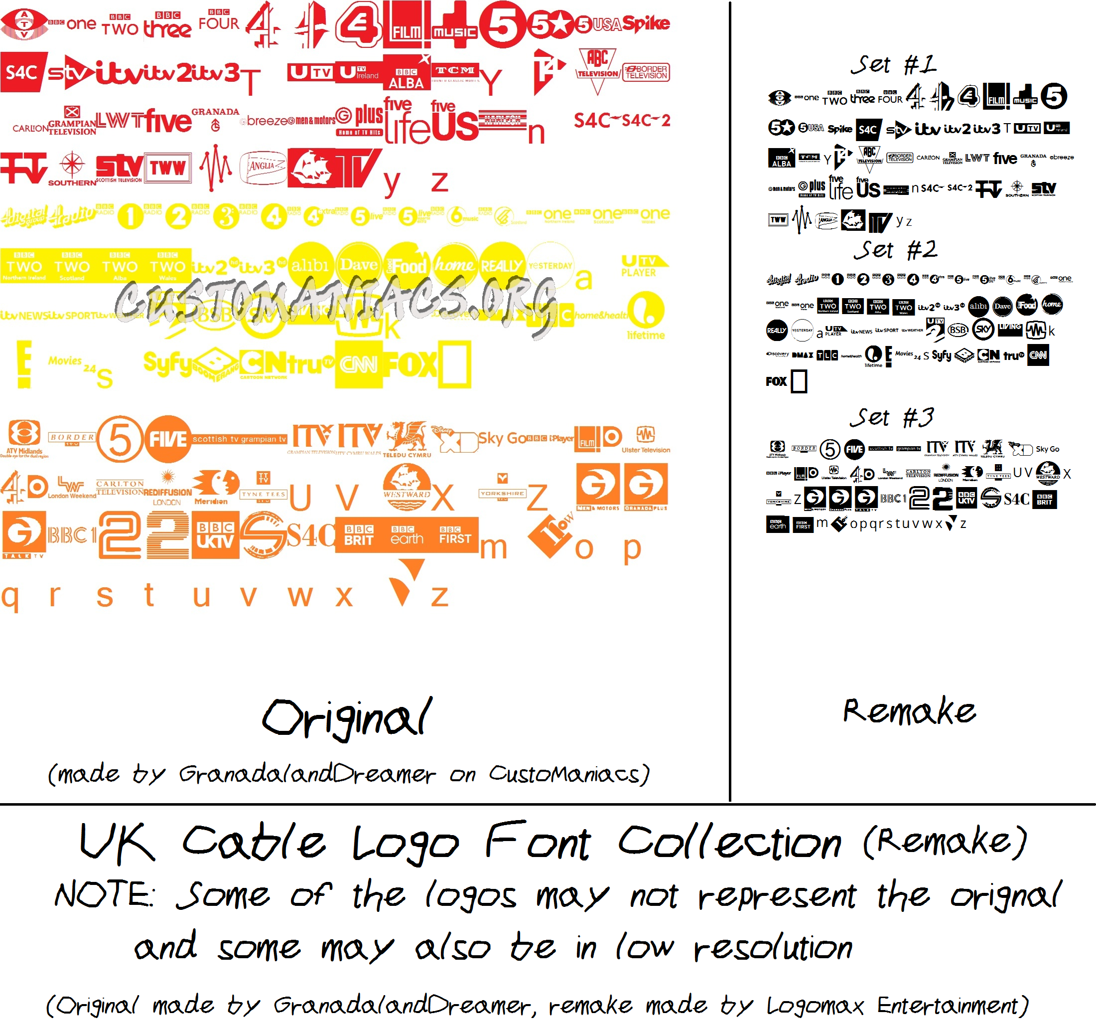 Download Uk Cable Logo Dingbat Font Collection Remake By Logomaxproductions On Deviantart SVG Cut Files