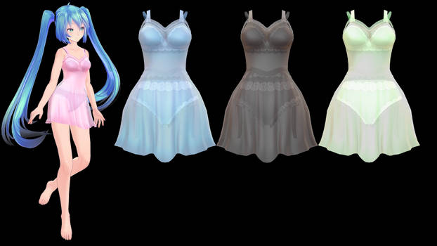MMD Sheer Nightgown ~400 Points~ P2U