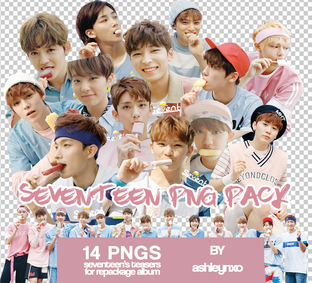 Seventeen kpop PNG pack