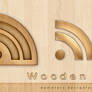 Wooden RSS Icon