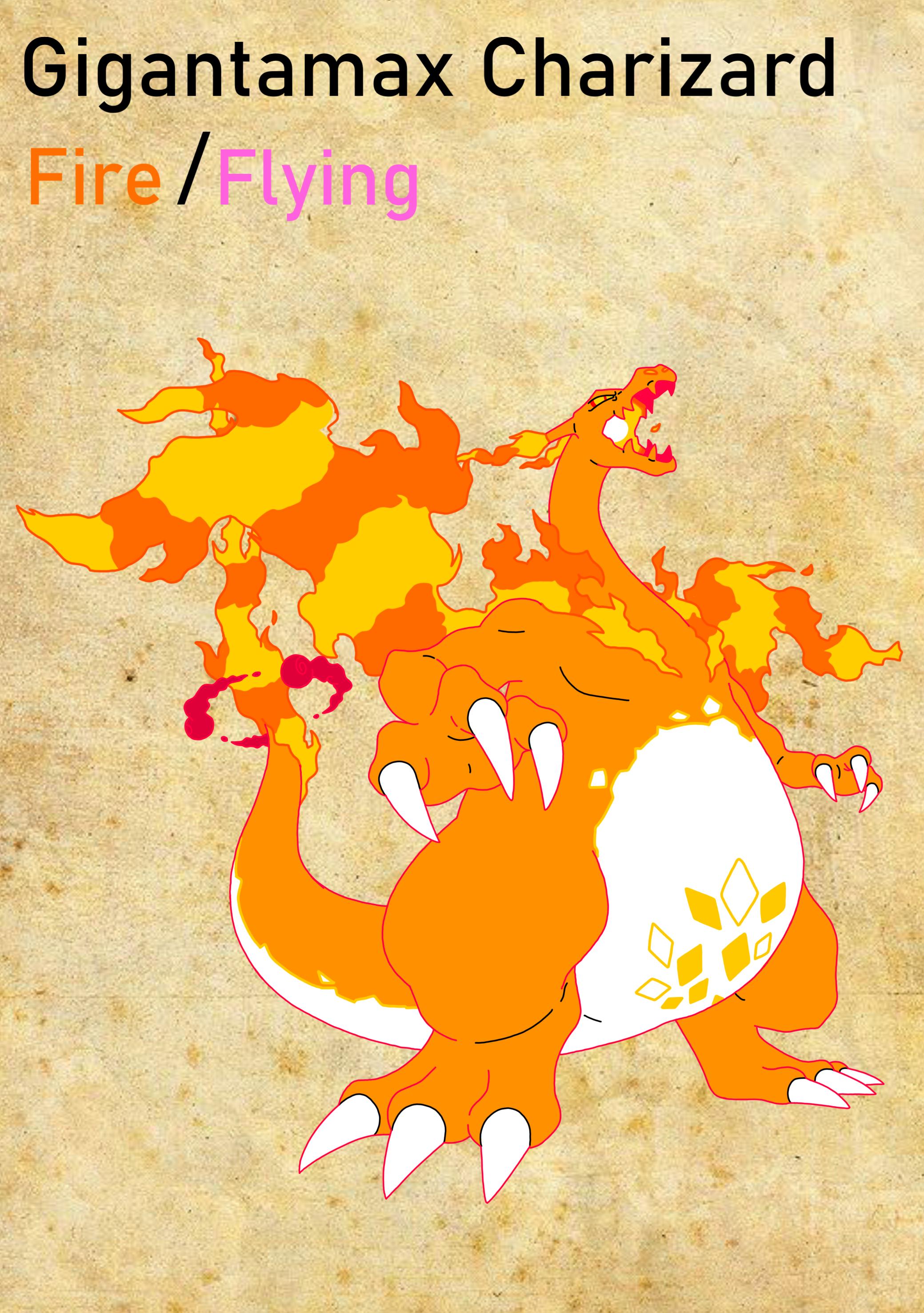 Gigantamax Charizard by dragonkid17 on DeviantArt
