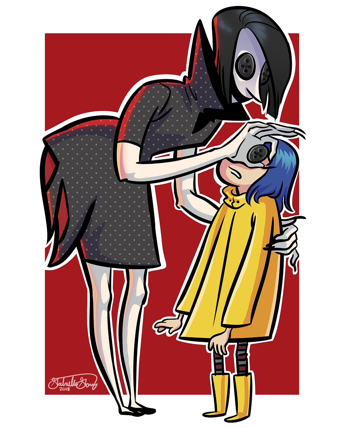 Coraline And The Other Mother By Gabriellegomezart On Deviantart